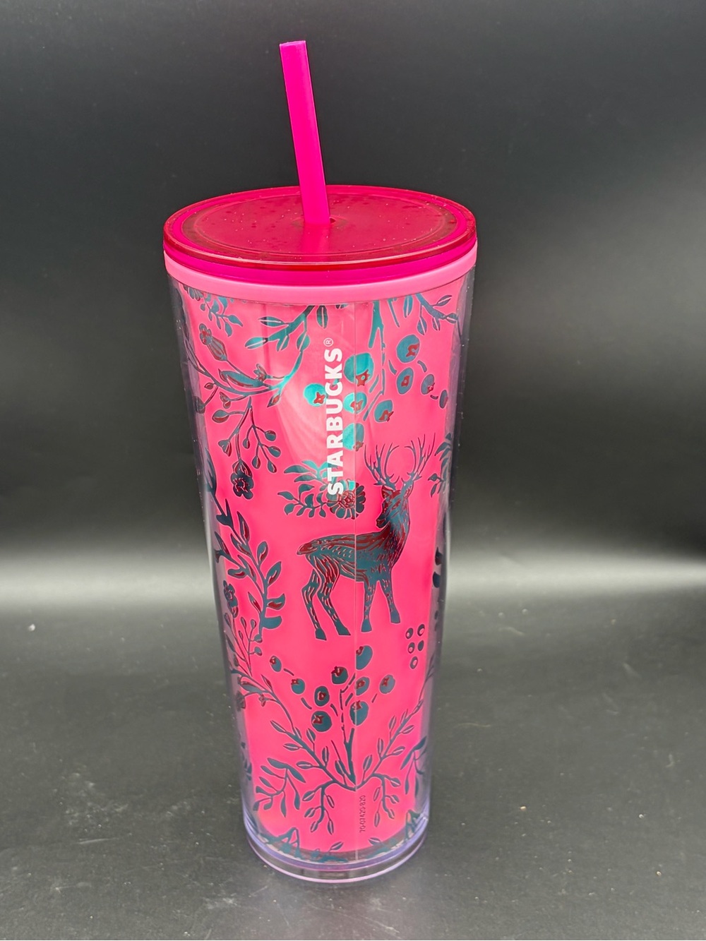 Starbucks 2022 Holiday Woodland Lace Color Change Tumbler